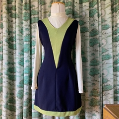 vestido navy vintage - M na internet