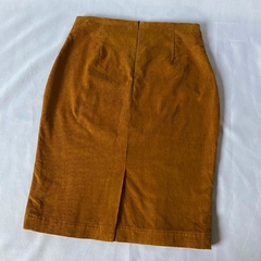 saia veludo cotelê caramelo - 36 - Roupas, decoração e acessórios VINTAGE - Legado Brechó