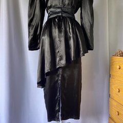 vestido preto 80's - M