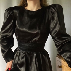 vestido preto 80's - M
