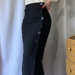 saia mídi de botões vintage - 36 - Roupas, decoração e acessórios VINTAGE - Legado Brechó