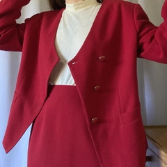 conjunto vintage vermelho - 40 na internet