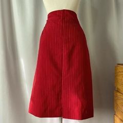 saia lápis listrada - 42 - Roupas, decoração e acessórios VINTAGE - Legado Brechó