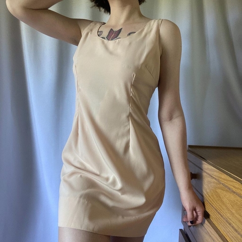 vestido nude 90's - M