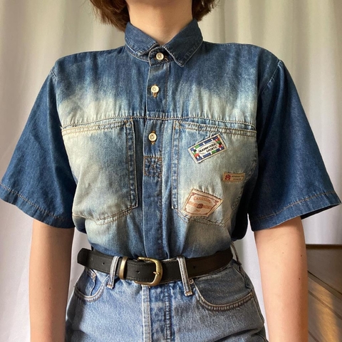 camisa jeans 90's - M