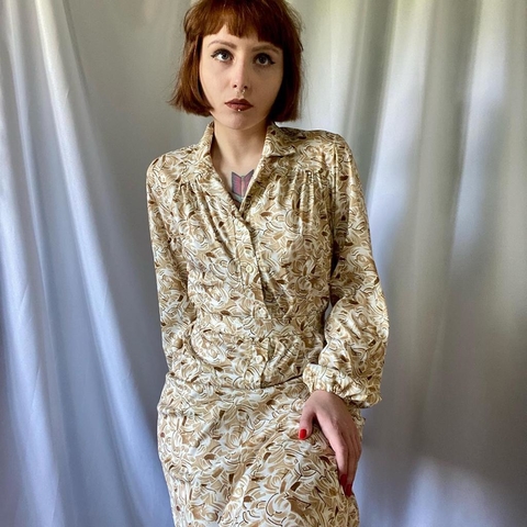 vestido mídi 70's - 40