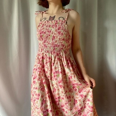 vestido mídi floral - 14/PP - Roupas, decoração e acessórios VINTAGE - Legado Brechó