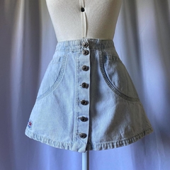 mini saia jeans vintage - 36
