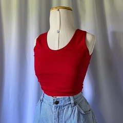blusa regata vermelha - P/M