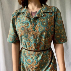 vestido mídi 70s - G - comprar online