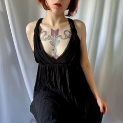 vestido preto bruxesco - P - Roupas, decoração e acessórios VINTAGE - Legado Brechó