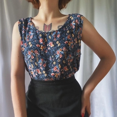 regata floral azul - M - comprar online