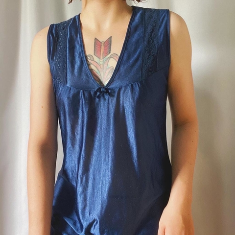 camisola vintage azul - P/M