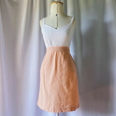 saia rosa cintura alta - 42 - comprar online