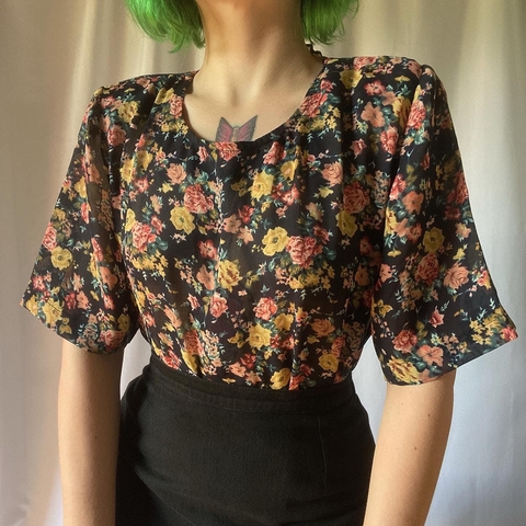 blusa floral amanda - M