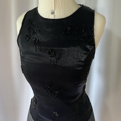 blusa preta shiny - PP - Roupas, decoração e acessórios VINTAGE - Legado Brechó