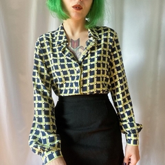 camisa seda pura 80's - M/G - Roupas, decoração e acessórios VINTAGE - Legado Brechó