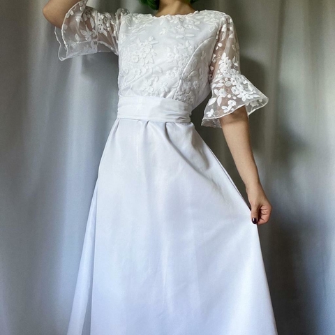 vestido de noiva bordado - M/G