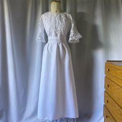 vestido de noiva bordado - M/G - loja online