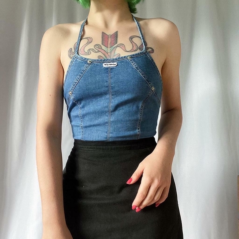 body/maiô jeans vintage - PP/P