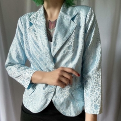 blazer em cetim brocado - M na internet