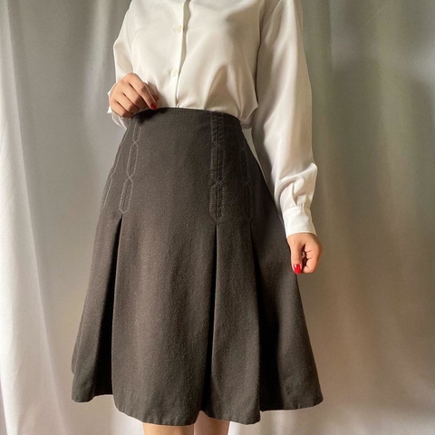 saia vintage em lã batida - 40/42