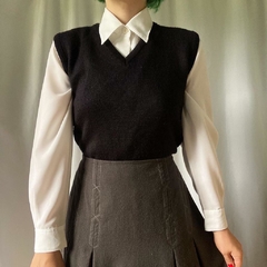 saia vintage em lã batida - 40/42 - Roupas, decoração e acessórios VINTAGE - Legado Brechó