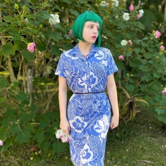 vestido mídi anos 70 - M/G - Roupas, decoração e acessórios VINTAGE - Legado Brechó