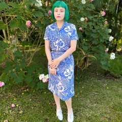vestido mídi anos 70 - M/G - loja online
