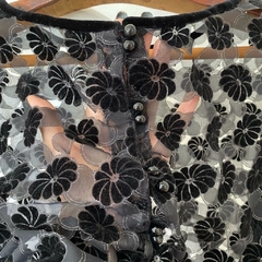 camisa vintage veludo devoré - M