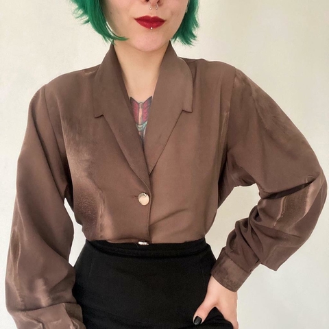 camisa vintage marrom - G/GG