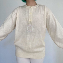 sueter vintage bordado - P ao G