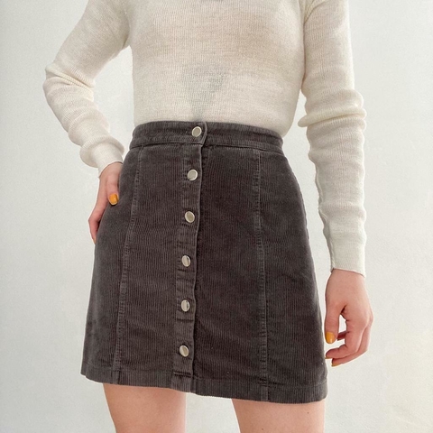 saia em veludo cotele - M