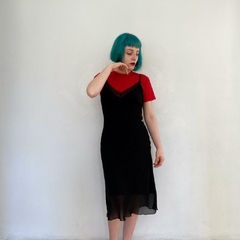 vestido de alcinhas preto - M - loja online