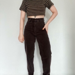 mom jeans vintage marrom - 38 - comprar online