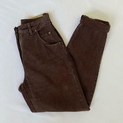 mom jeans vintage marrom - 38 na internet