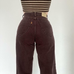 mom jeans vintage marrom - 38