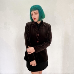 blazer vintage em veludo - P - comprar online