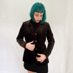 blazer vintage em veludo - P - loja online