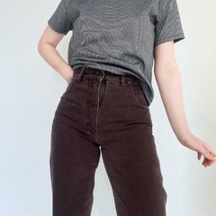 mom jeans vintage marrom - 38 - loja online