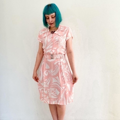 vestido vintage em crepe - P na internet