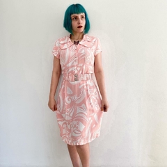 vestido vintage em crepe - P - comprar online