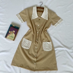 camisola vintage com botões - P/M