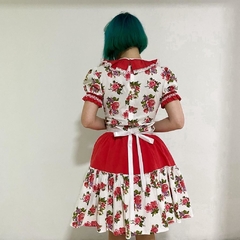 vestido típico floral red - G na internet