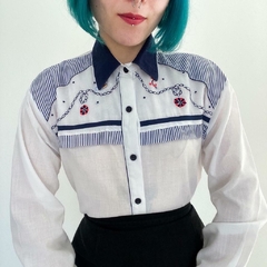 camisa vintage navy - M - comprar online