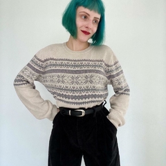 sueter em tricot geometrico - P ao G - comprar online