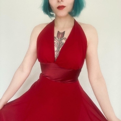 vestido mídi vermelho fatal - PP/P - comprar online