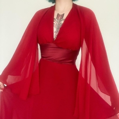 vestido mídi vermelho fatal - PP/P