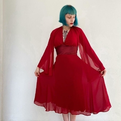 vestido mídi vermelho fatal - PP/P - comprar online