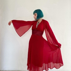 vestido mídi vermelho fatal - PP/P - comprar online